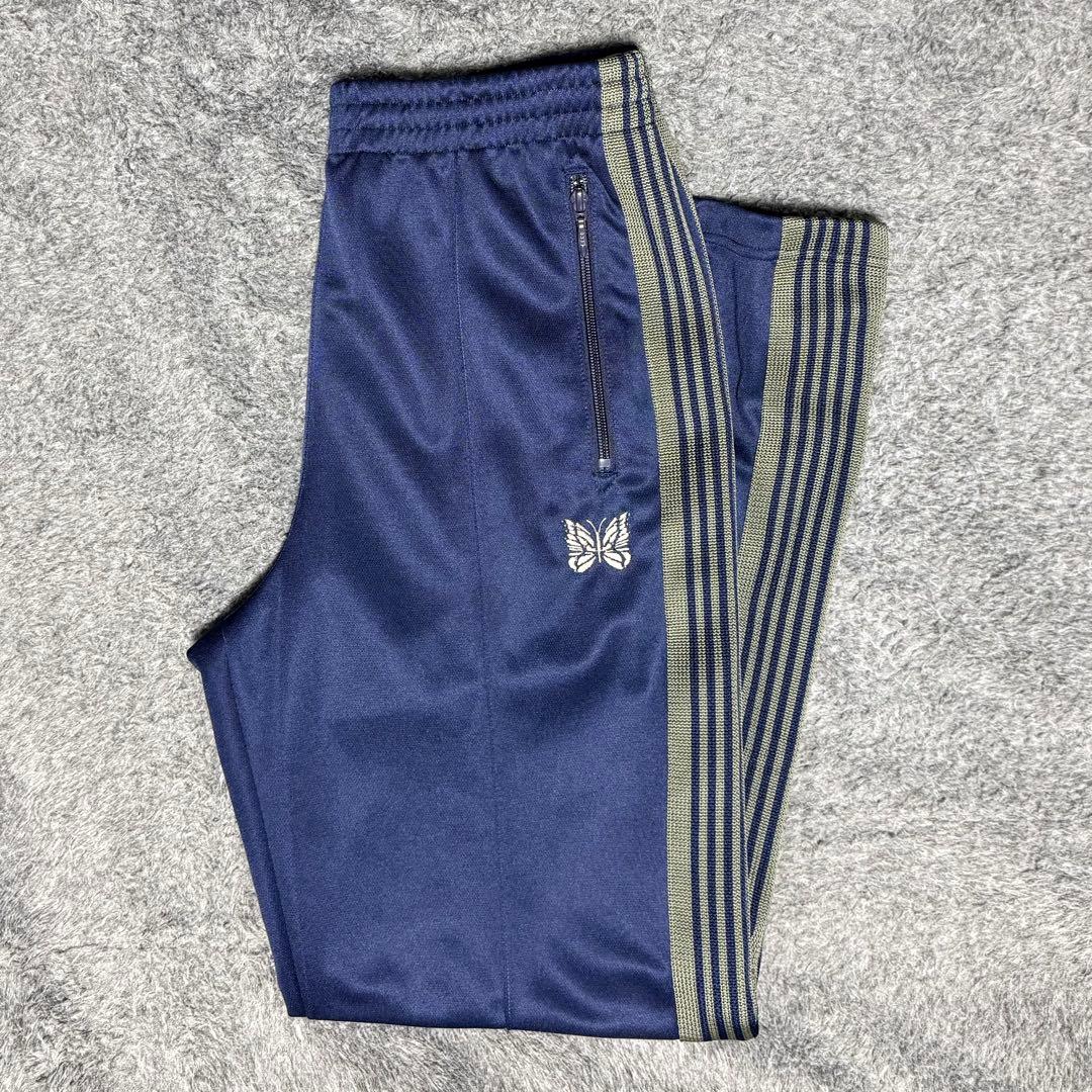 Needles トラックパンツ ネイビー シルバー 深瀬着用