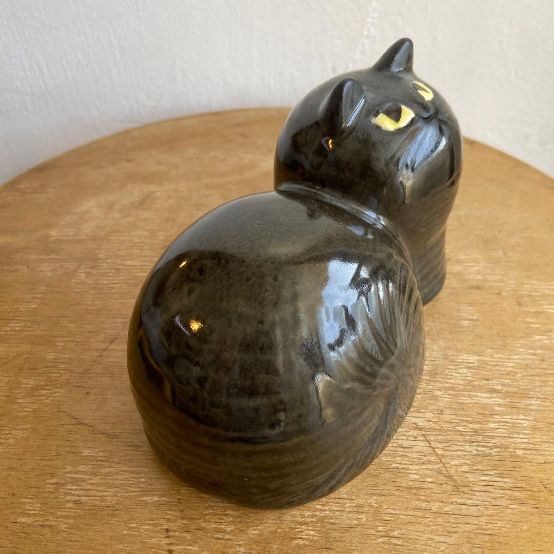 リサラーソン　じゃまをする猫　マイ　maj ツヤありブラック　scope