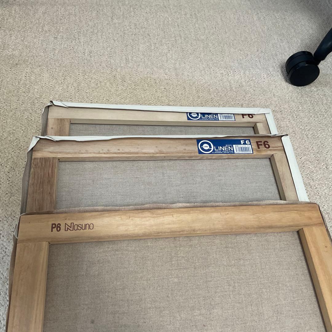 木枠フレームとキャンバスセット　29点セット　油絵　只今F6キャンバス一枚付き！