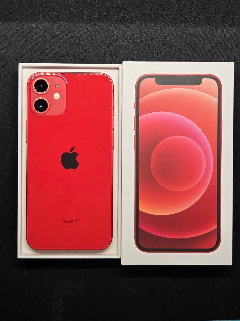超美品 iPhone 12 mini 128GB レッド 77% 傷汚れなし