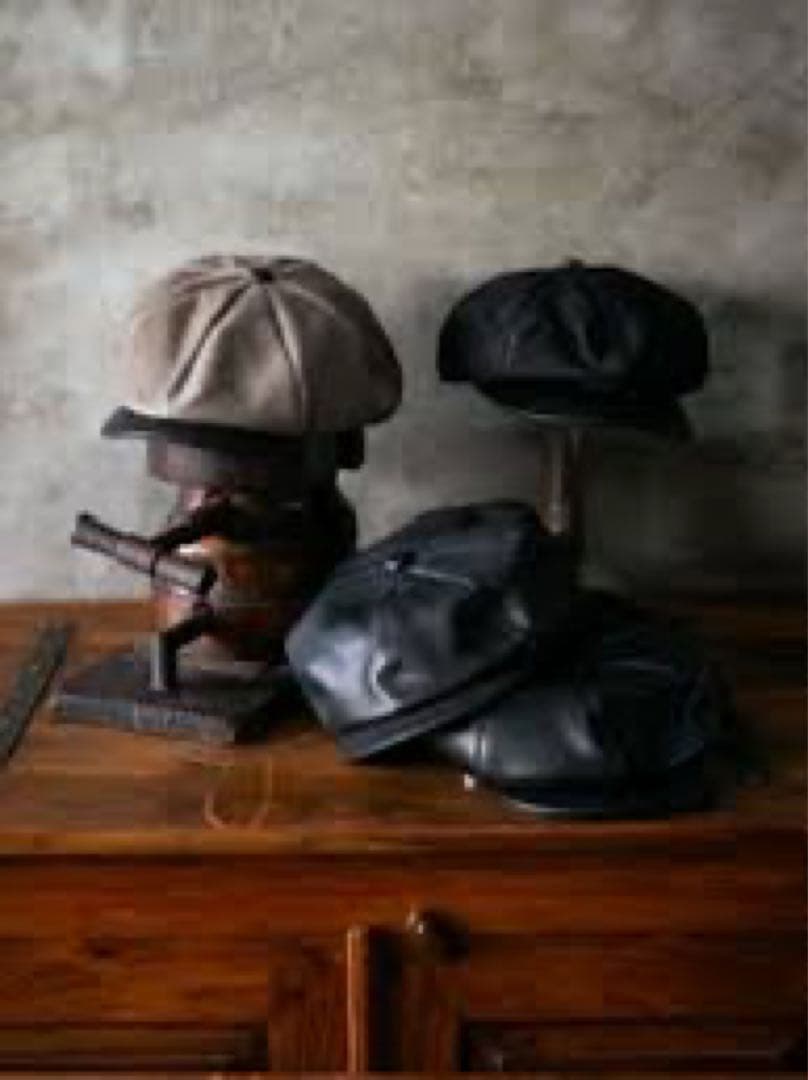 BRUNEL & CO. KLOOTCH レザーキャスケット