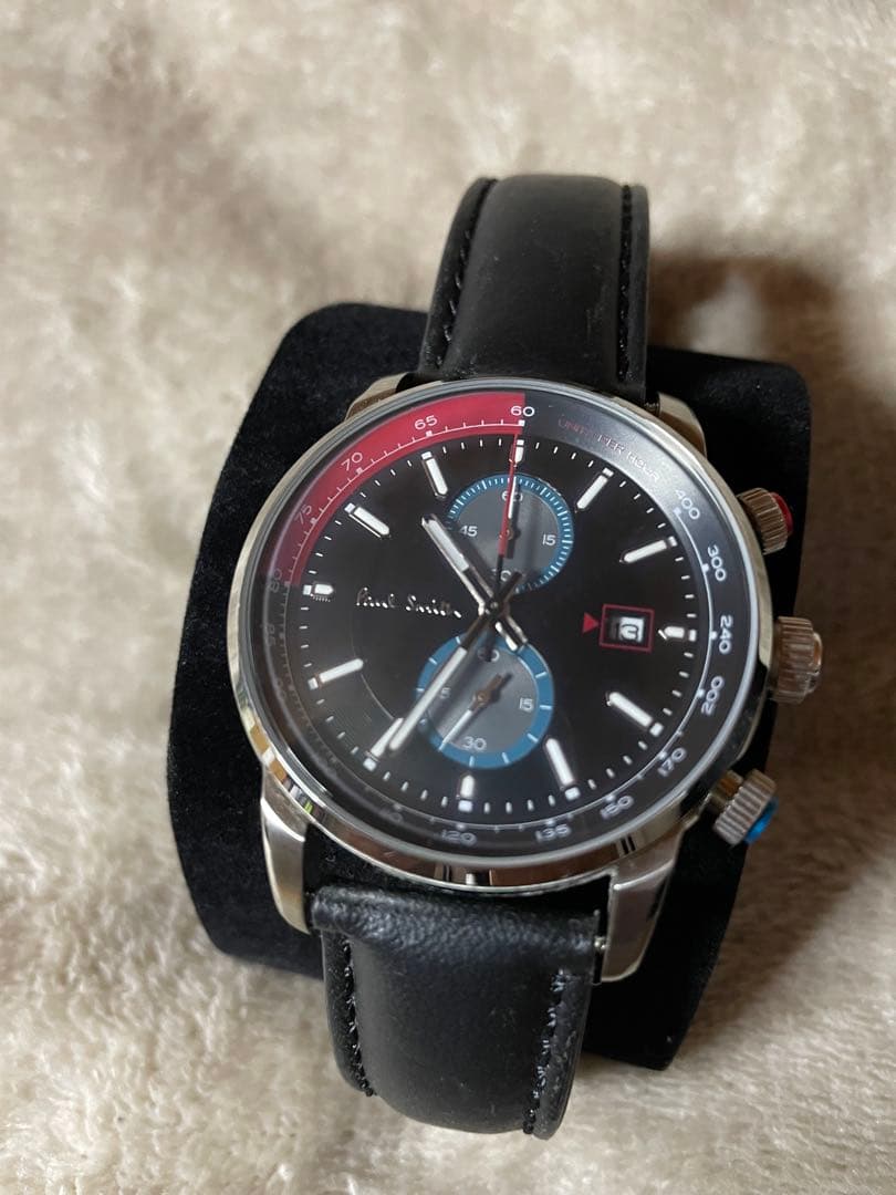 Paul Smith クロノグラフ レザーベルト時計