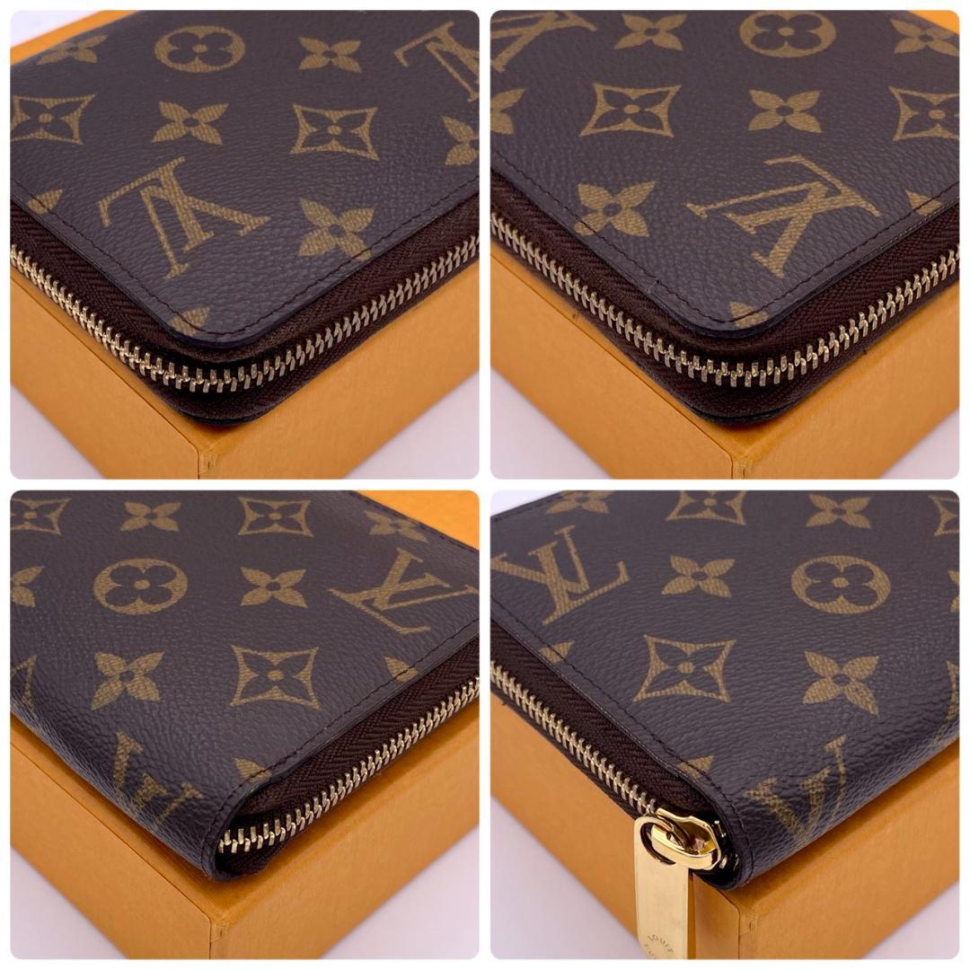 ルイヴィトン モノグラム ジッピーウォレット ラウンドファスナー 長財布 茶