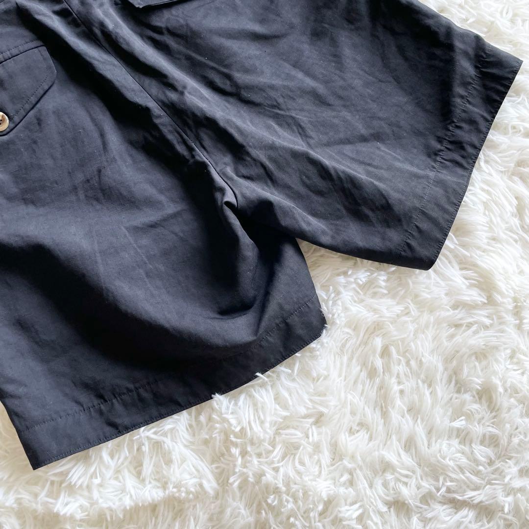 現行✨マディソンブルー　グルカショーツ　リネンブレンド　黒　01
