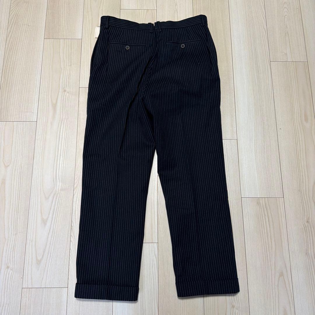 新品未使用　RRL スラックス　ストライプ　イタリア製　インディゴ　W34