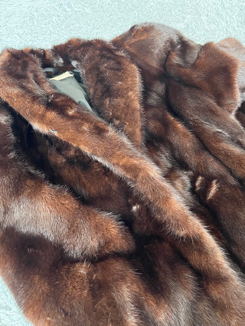 超豪華　デミバフミンク　マジェスティックミンク　ファーコート　L相当