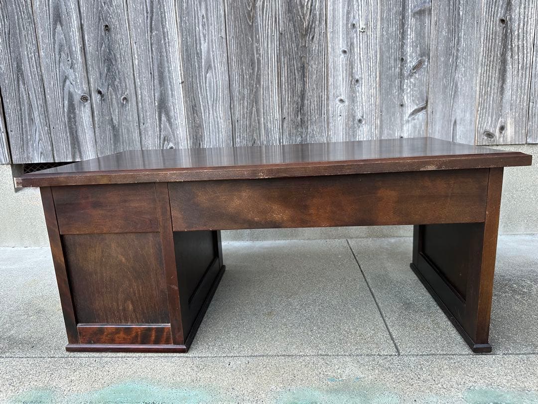 北海道民芸家具 樺材 HM420 文机 デスク ローテーブル 管理No.iso