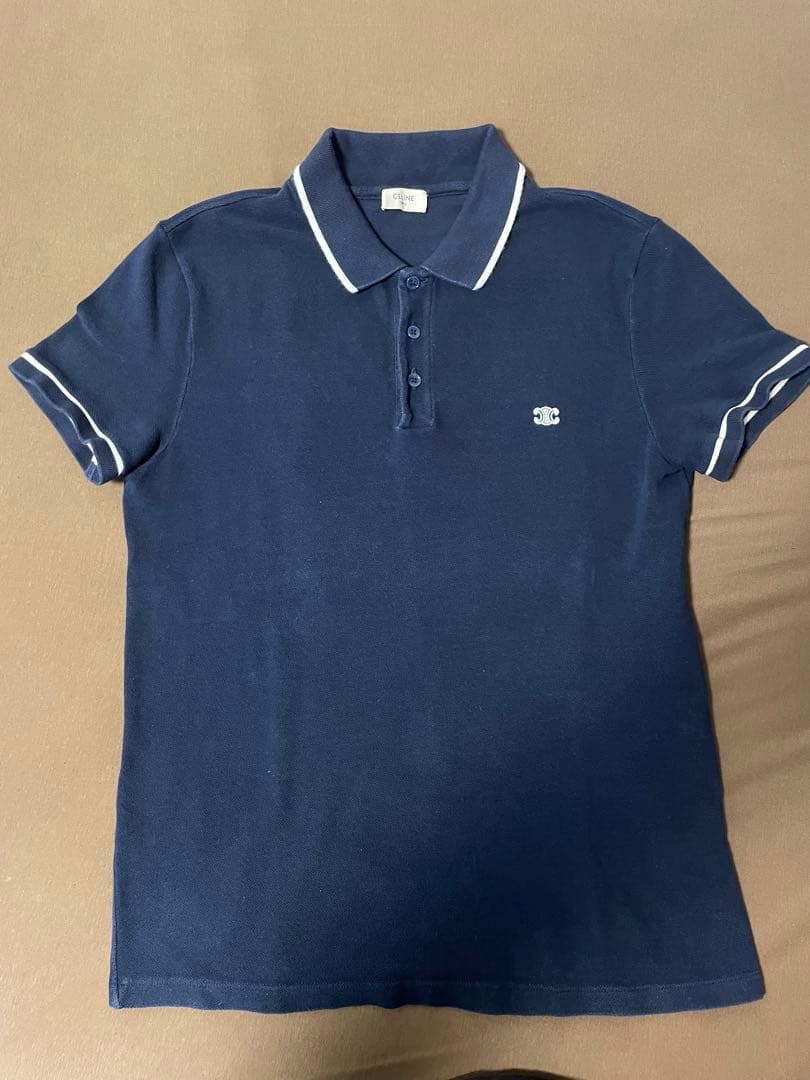 セリーヌ　CELINE トリオンフ　ポロシャツ　半袖　サイズS 鹿の子