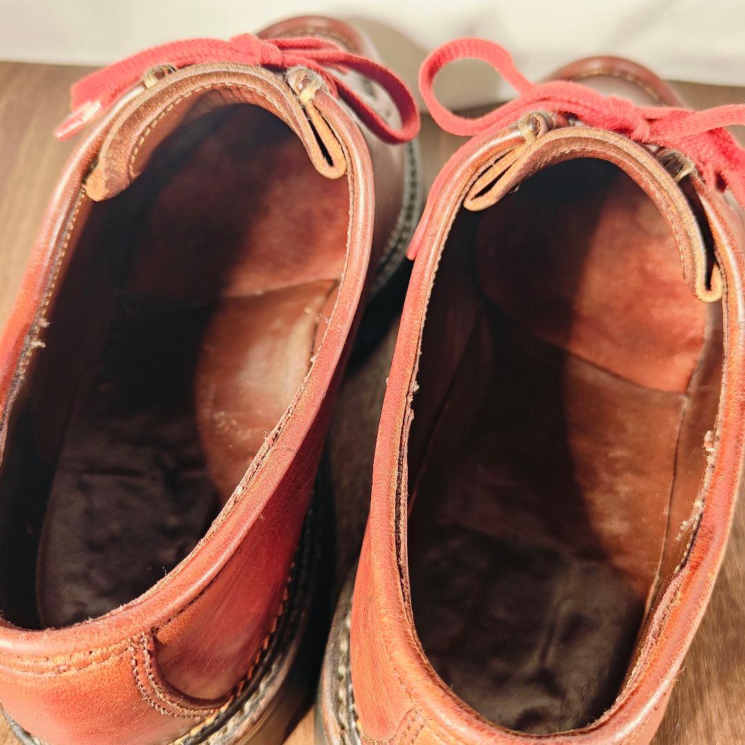 【高級ヴィンテージ】国内レザー工房製　Uチップ厚革オイルドレザー シャンボード系