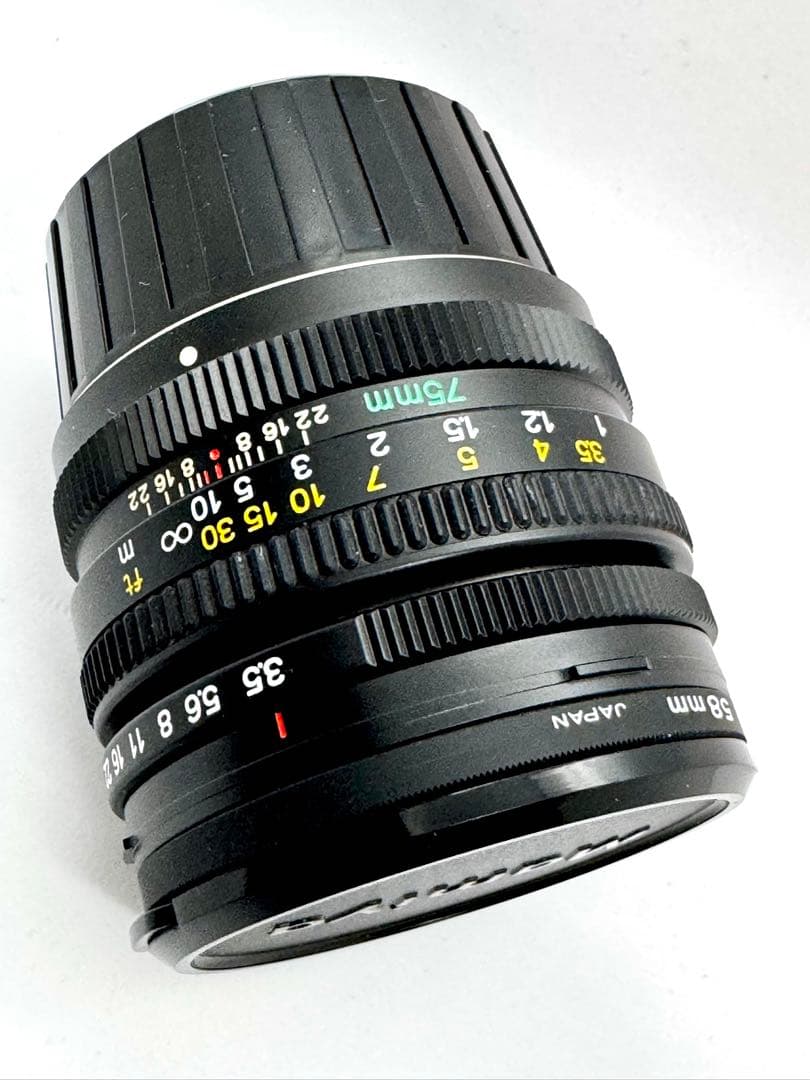【新同・美品】ニューマミヤ６本体 ＋ レンズ75mm ＋150mm