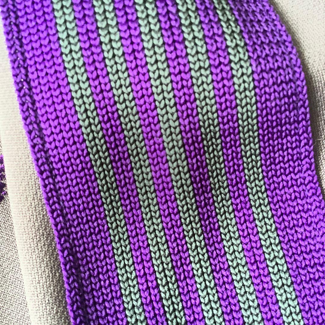 別注 Needles トラックジャケット グレーxパープル Lsize