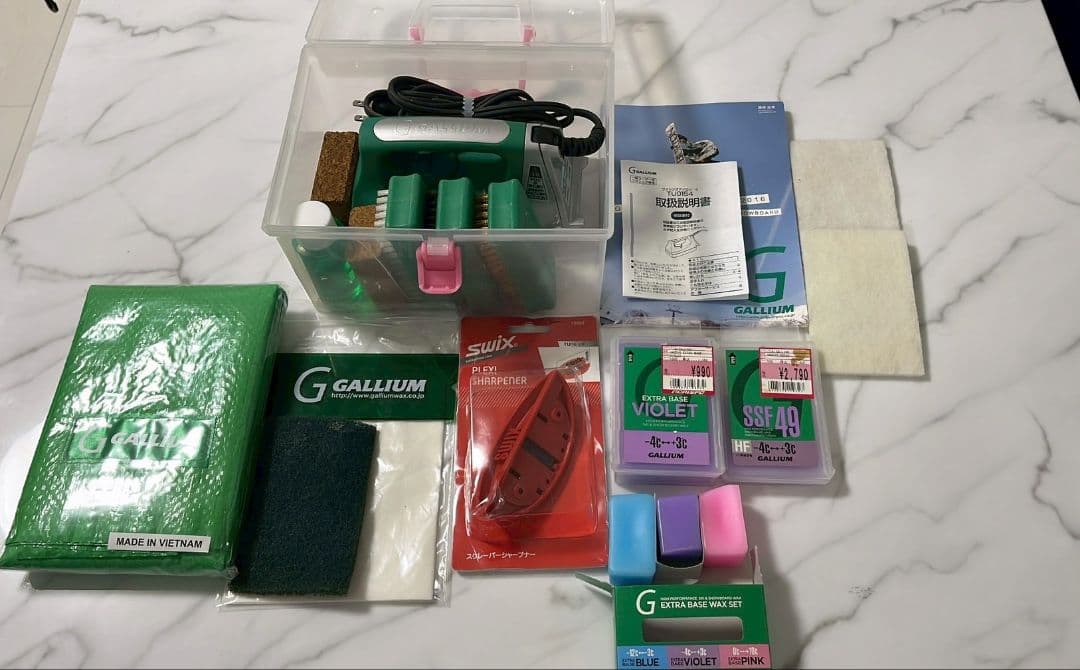 GALLIUM ワックスセット＋ワックス2個　エッジシャープナー付き