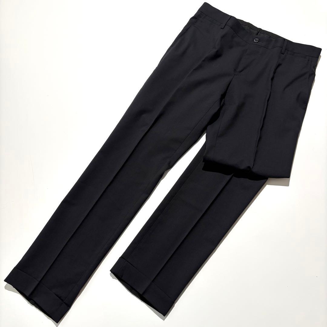 【極美品】DOLCE&GABBANA スーツ セットアップ ブラック 46