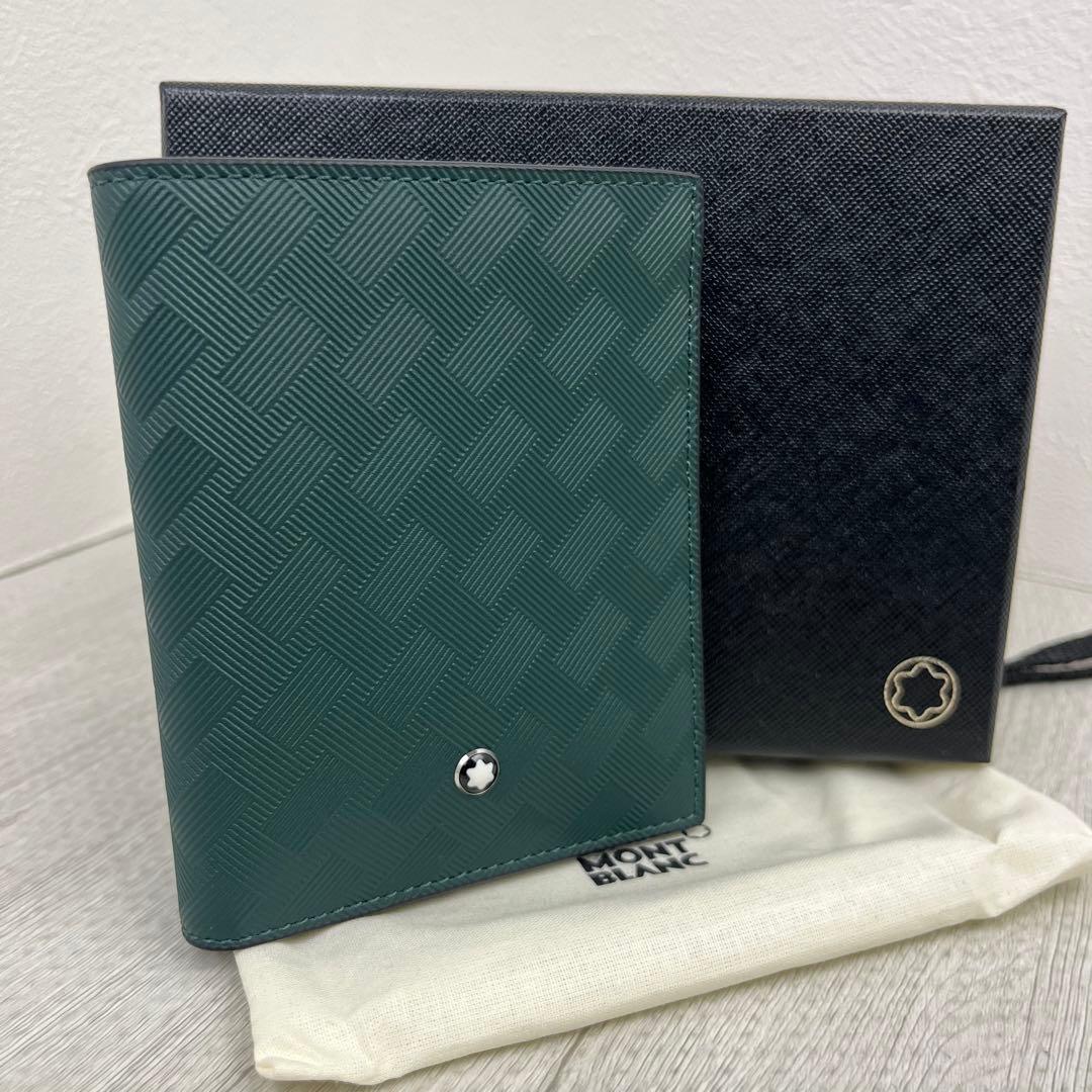 未使用級✨ MONTBLANC モンブラン 折り財布 エクストリーム グリーン