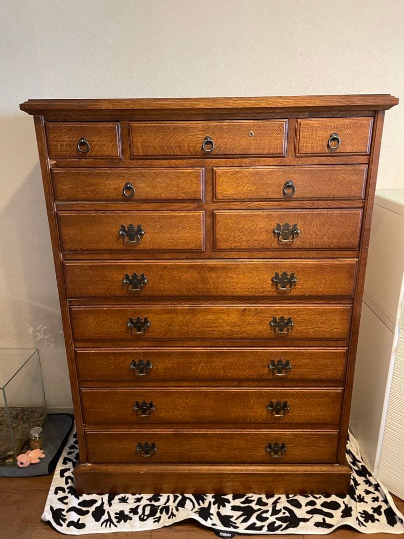 アンティーク 木製 西洋家具 収納 引き出し キャビネット