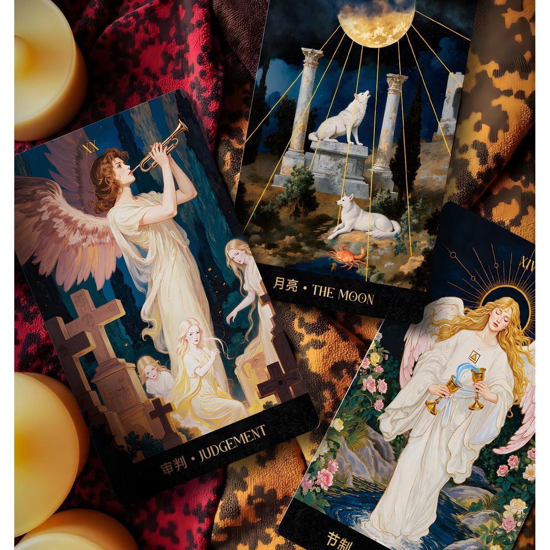 【正規品タロットカード】ロマンティック×中世×神秘の世界観のデッキ／ポータブル