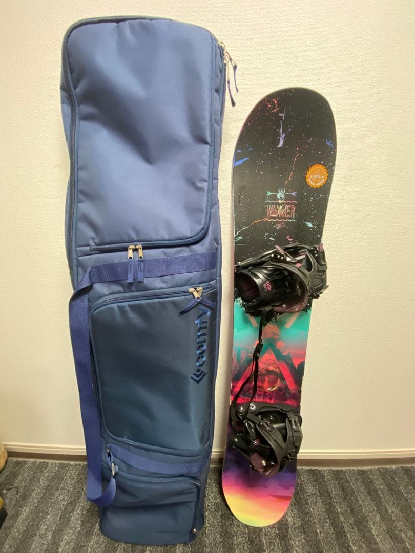 SALOMON/WONDER/スノーボード139ビンディング/ケース/3点セット