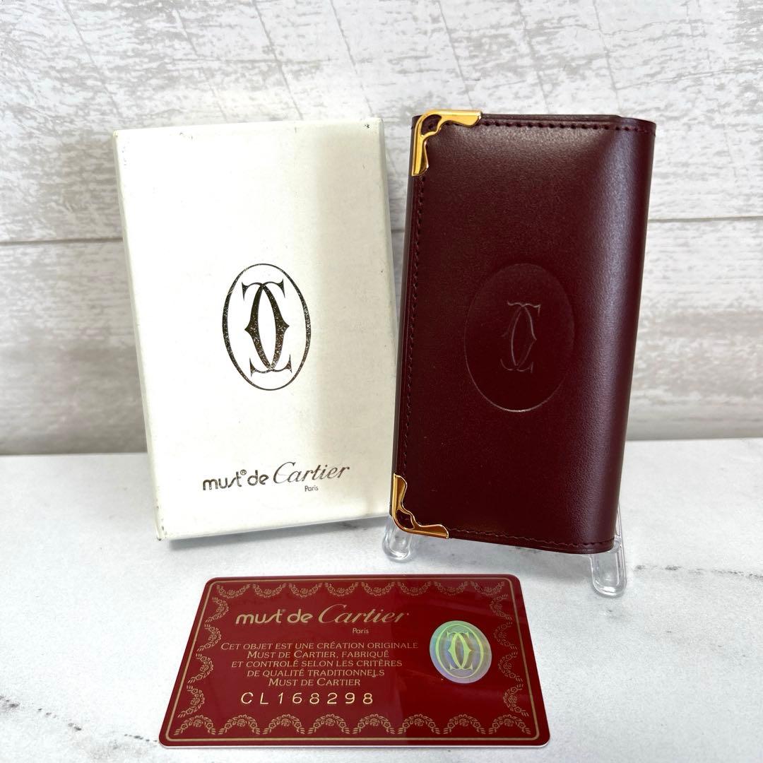 新品未使用　カルティエ Cartier 6連キーケース マストライン ボルドー