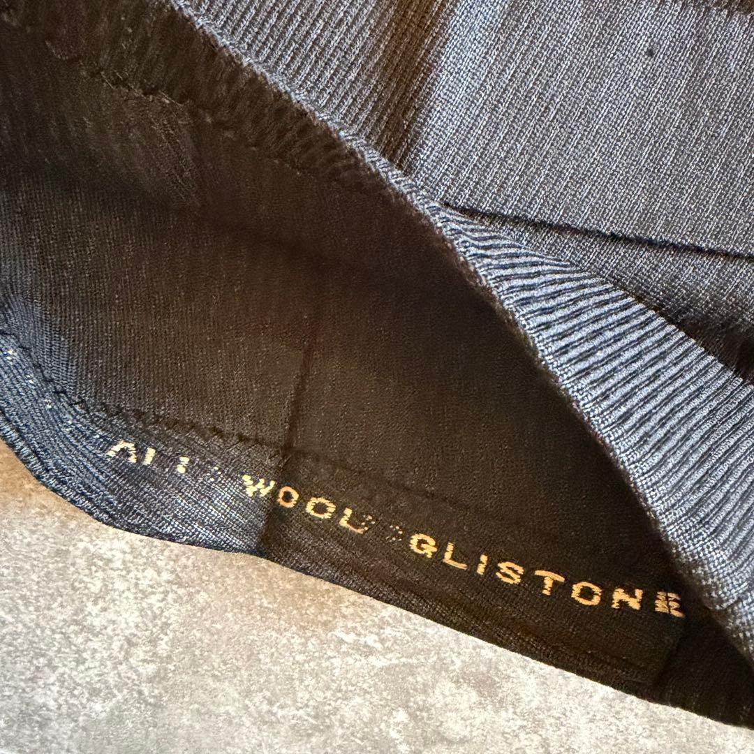 50s スラックス ブラック W40 ウール USA製 絣 Talon 極太