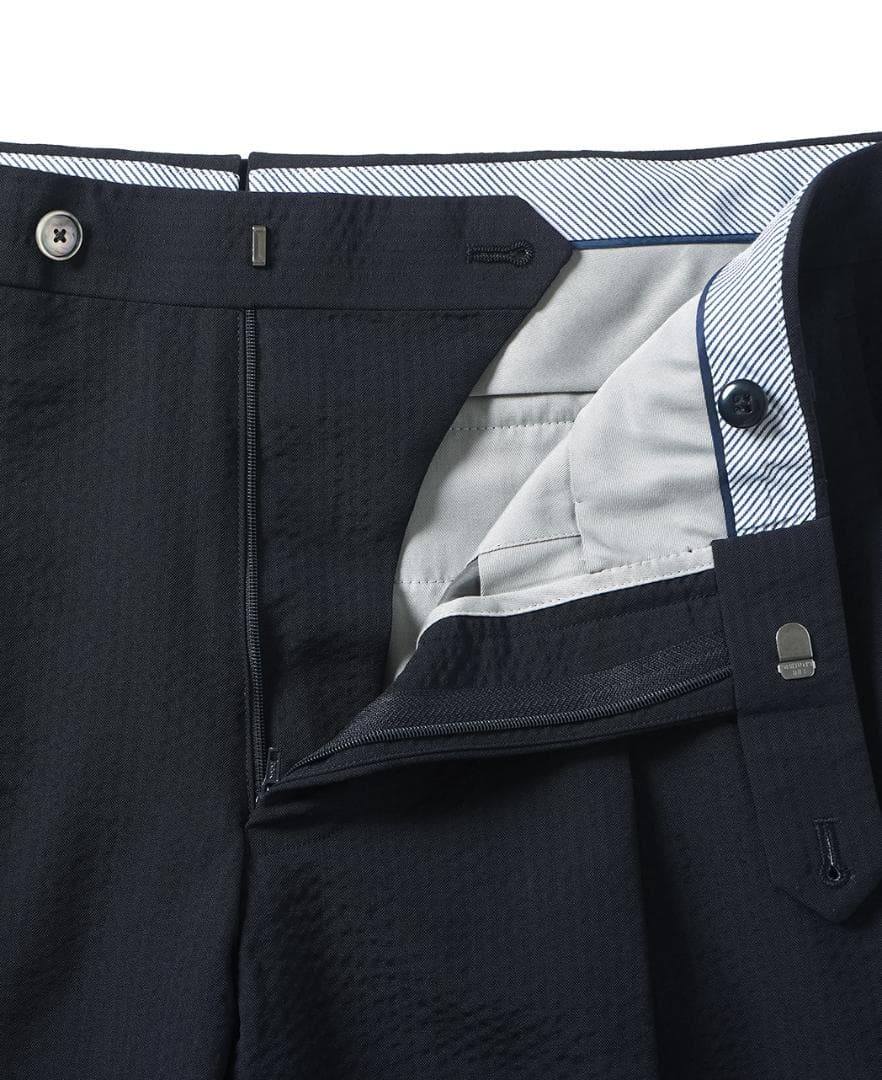 メーカーズシャツ鎌倉　シアサッカースラックス（1タック）　尾州　未使用