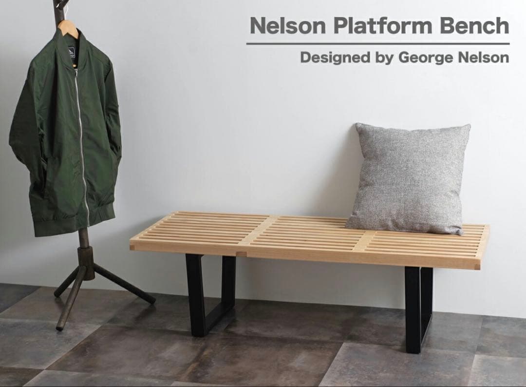 お値下げ可！ほぼ新品！！ネルソンベンチ　リプロダクト品　クッション