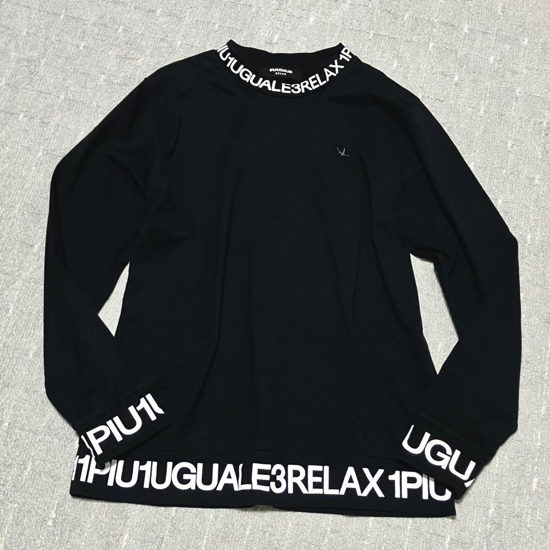 ウノピュウノウグァーレトレ［モックネック］カットソー　長袖　ブラック　サイズL