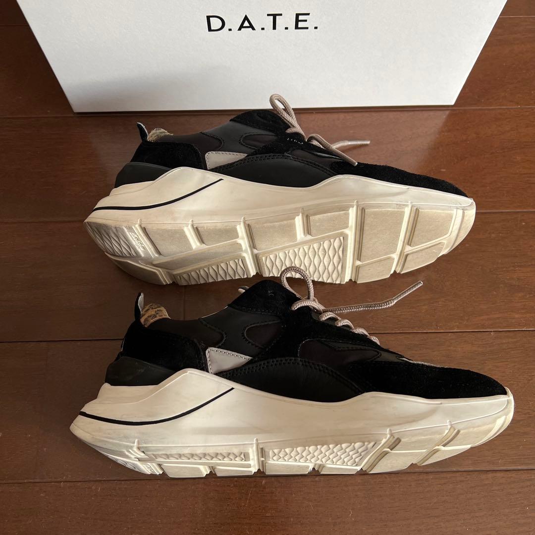 D.A.T.E. fuga ブラック スニーカー