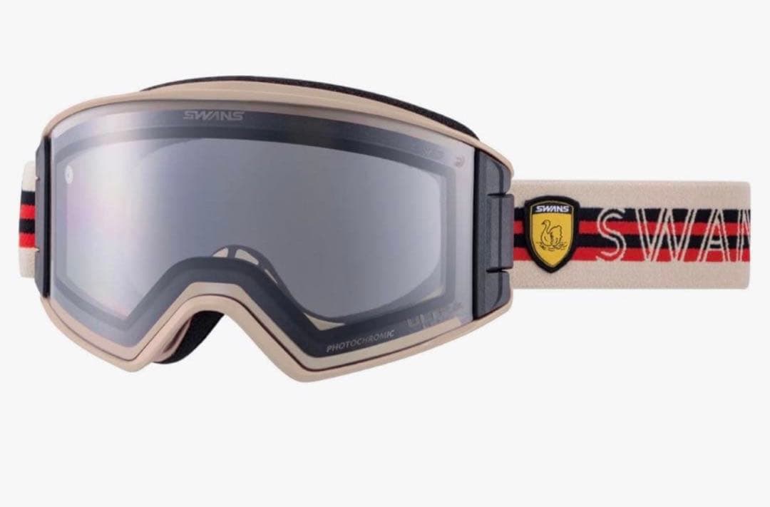 スワンズ] 日本製 スノーゴーグル くもり止め 眼鏡対応 調光 ULTRA ミラ