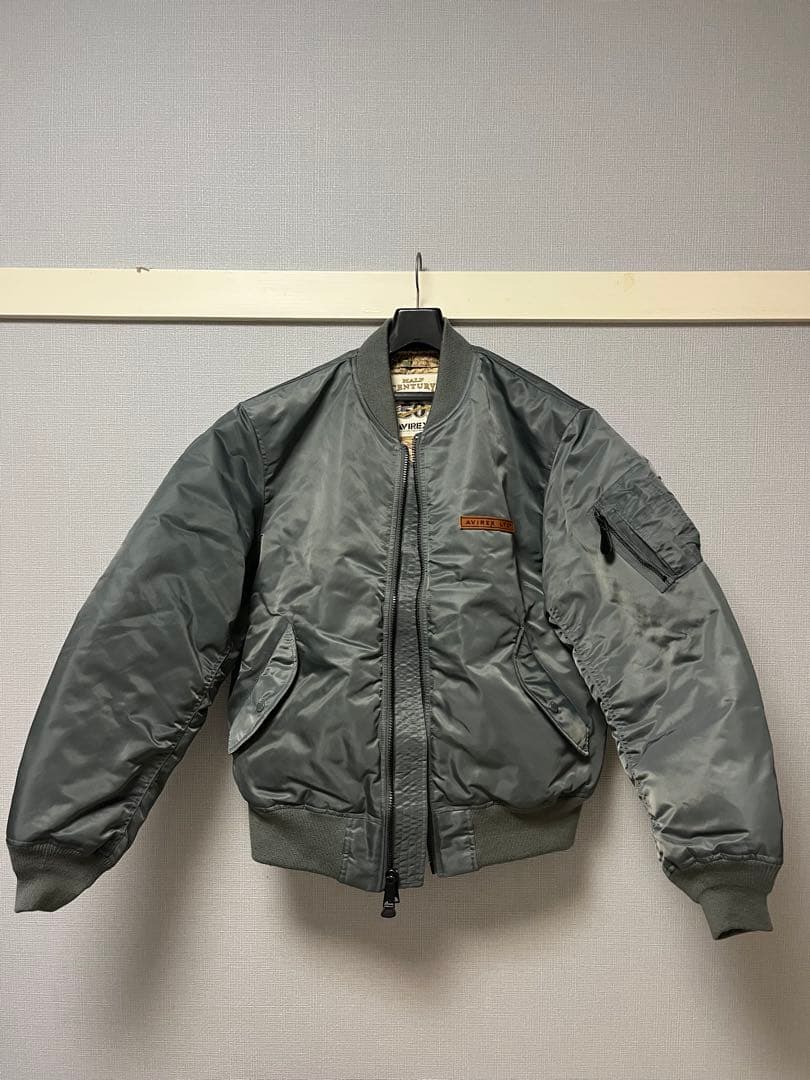 《50周年記念》MA-1 シグネチャー ビッグロゴ ジャケット／ AVIREX