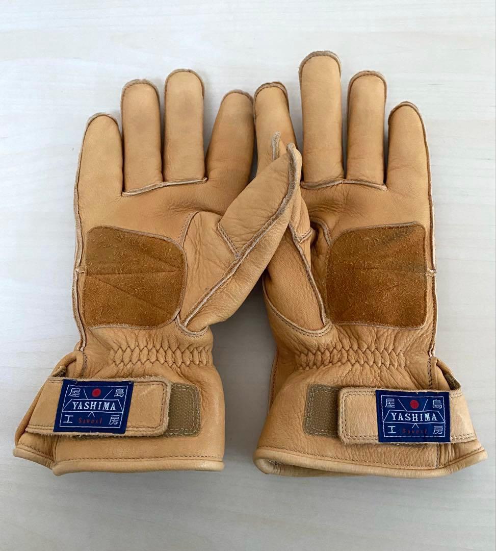 【屋島工房 】ディアウィンターワークグローブ　M サイズ　キャメル