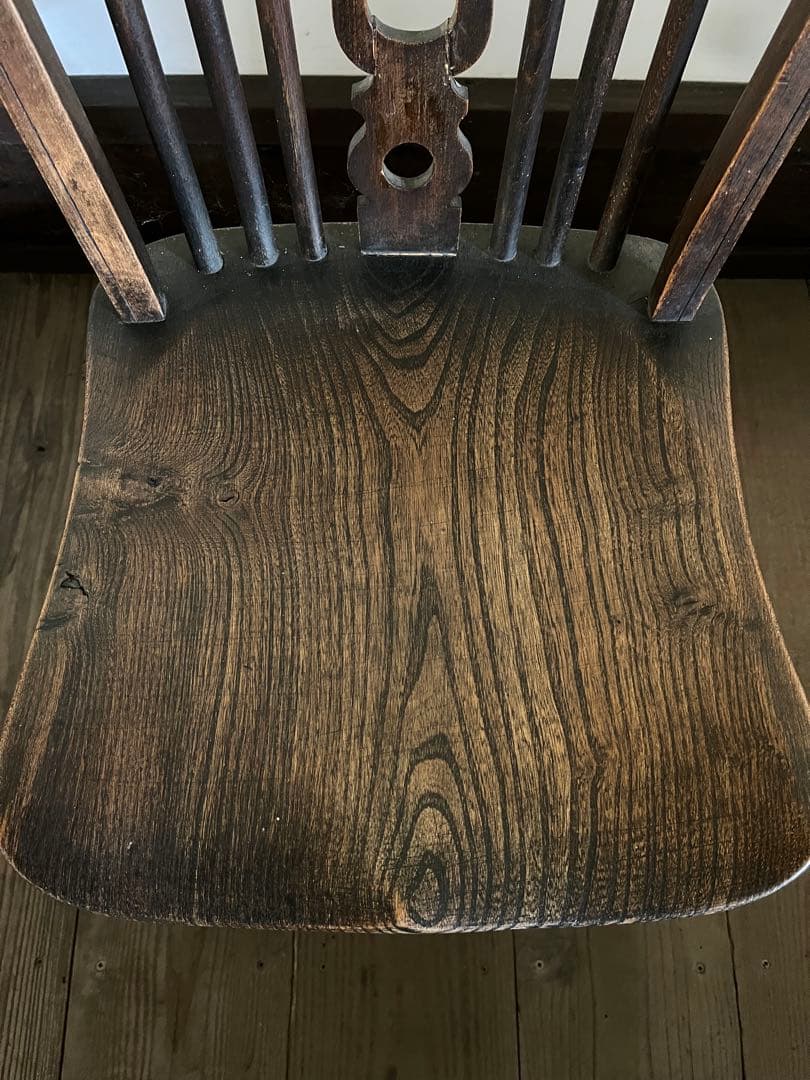 イギリス アンティーク ホイールバックチェア　ヴィンテージチェア