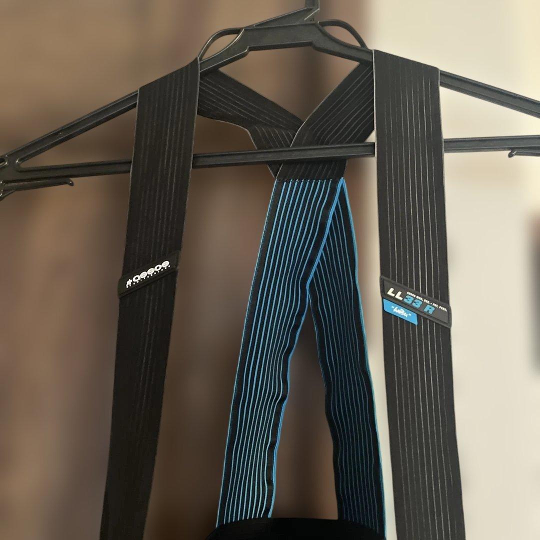 アソス エキップ R ハブ ウィンター ビブタイツ S9 ブラック Ｌサイズ