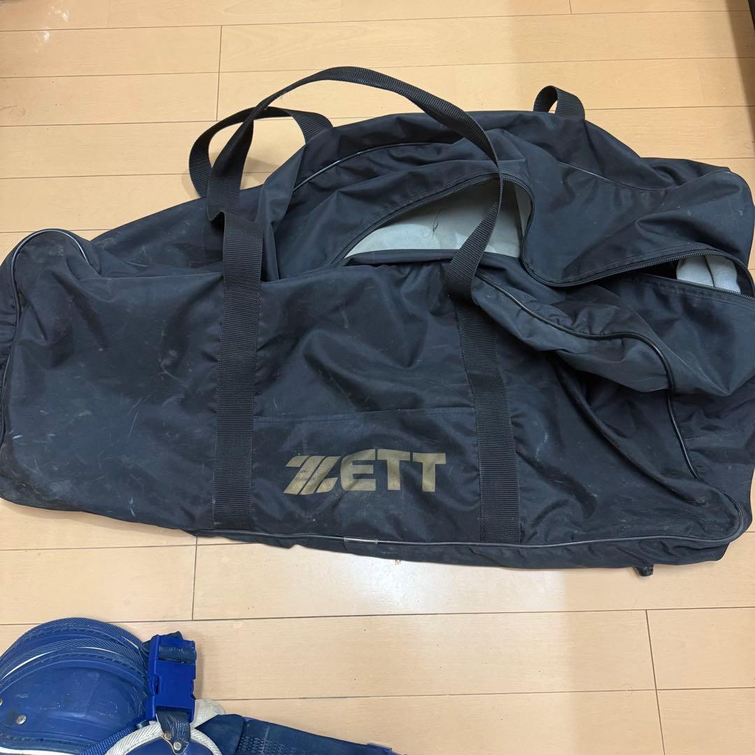 ZETT 軟式キャッチャー防具一式（ネイビー）