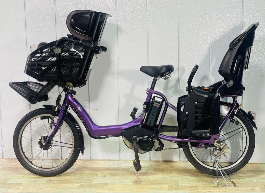 3237ヤマハ12.8アンペア3人乗り対応20インチ子供乗せ　電動アシスト自転車