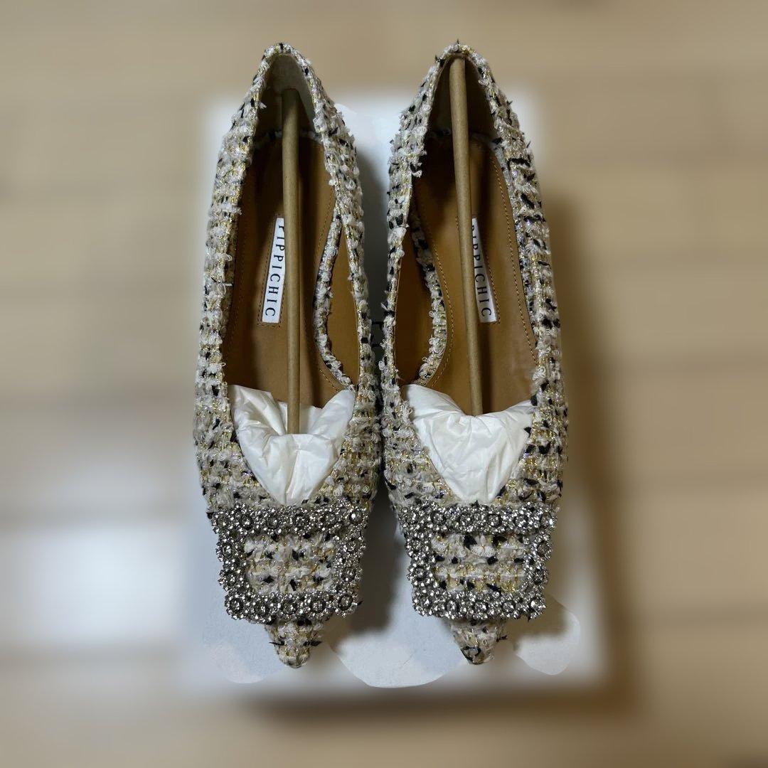 Pippichic ビジューフラットパンプス　未使用