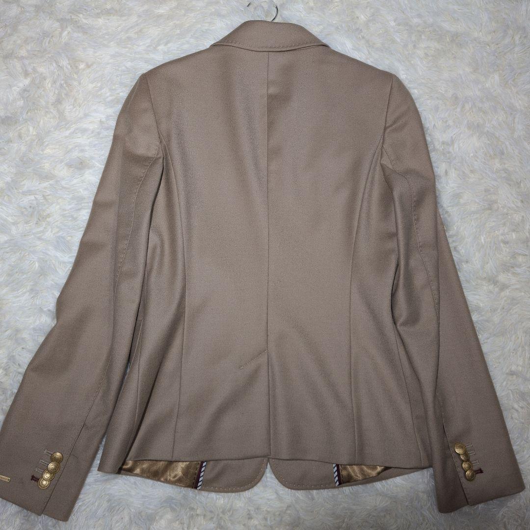 ロロ・ピアーナ カシミヤ混 ジャケットトミーヒルフィガー ベージュ 金ボタン