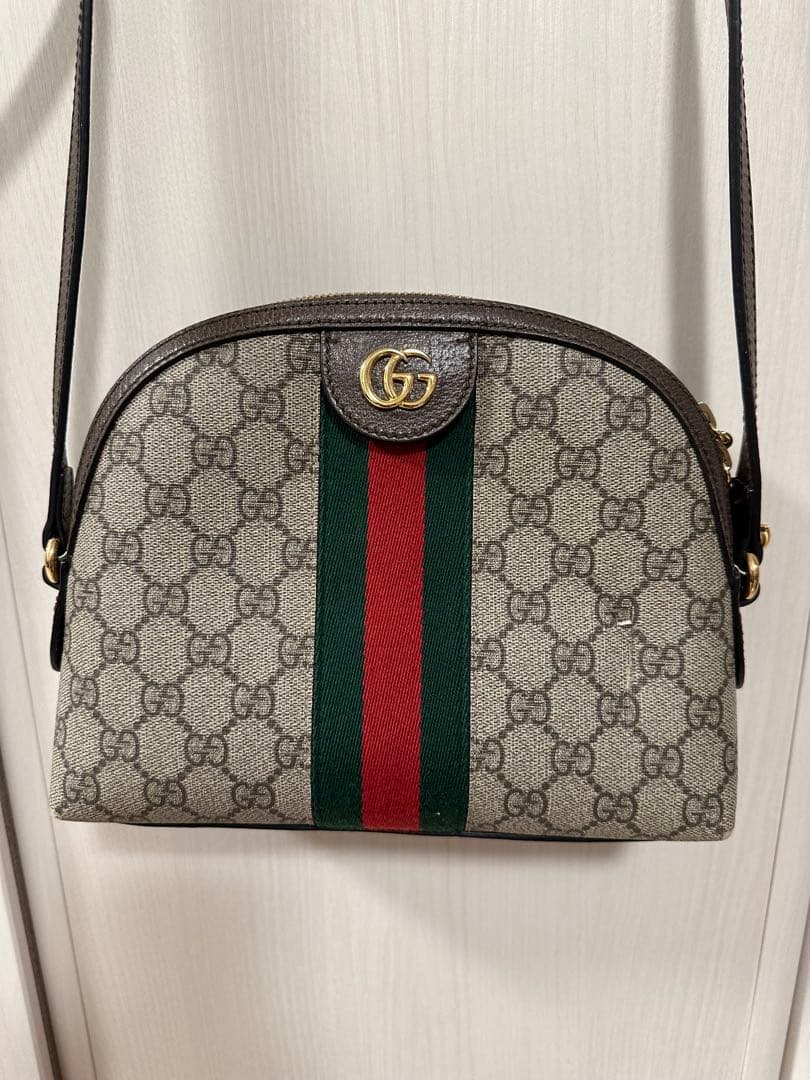 Gucci GGキャンバス アーチ型ショルダーバッグ