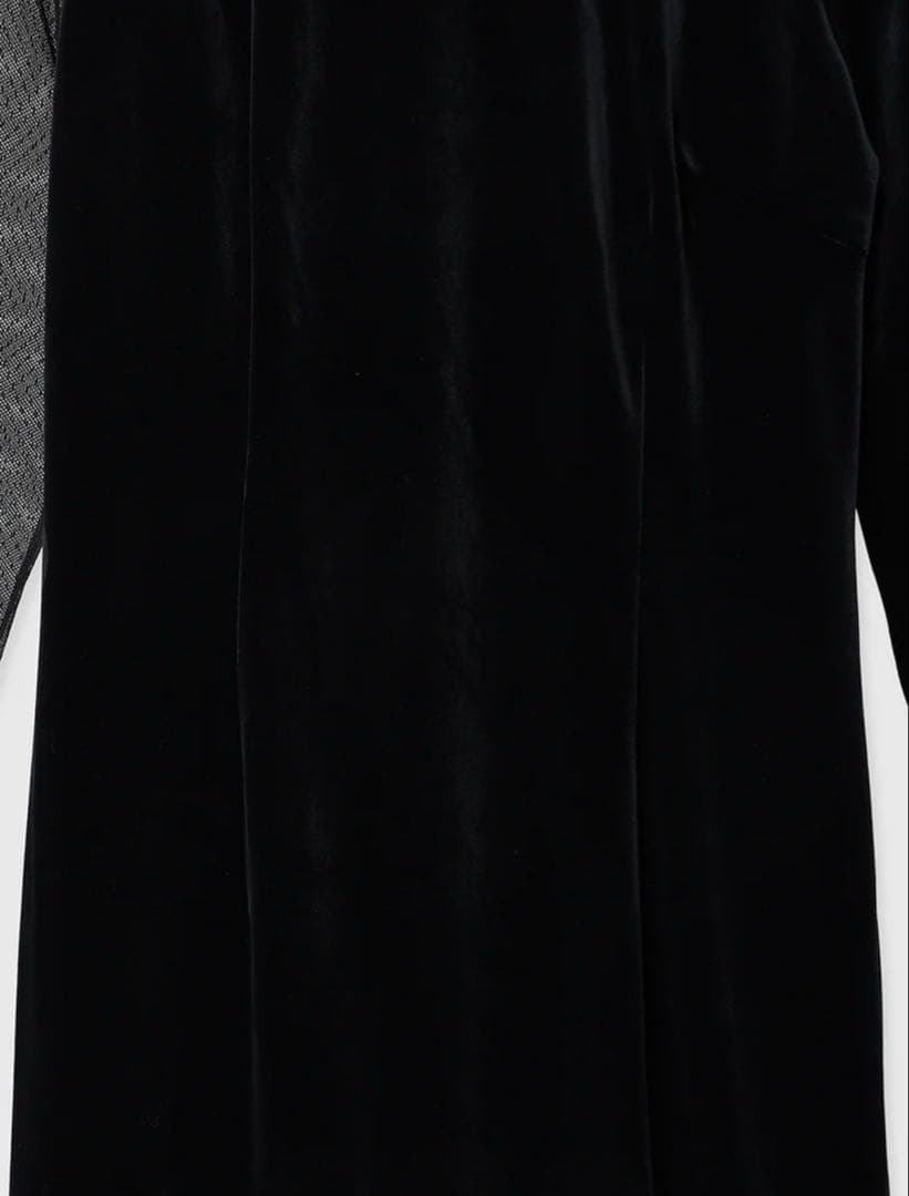 【新品未使用】anuans シアーコンビタイトワンピース　ブラックS 1サイズ