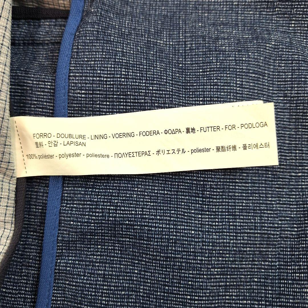 ZARA　ストレッチトラベルスーツ　セットアップ　ネイビー　EUR48 　下40