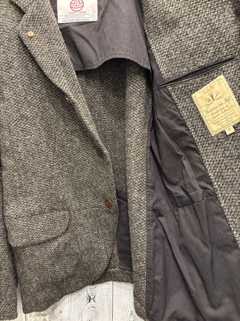 ● BEAMS ビームス Harris Tweed ハリスツイード ジャケット