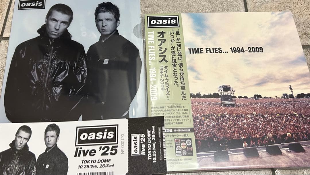 【東京ドーム会場限定】oasis メモリアルチケット&クリアファイル