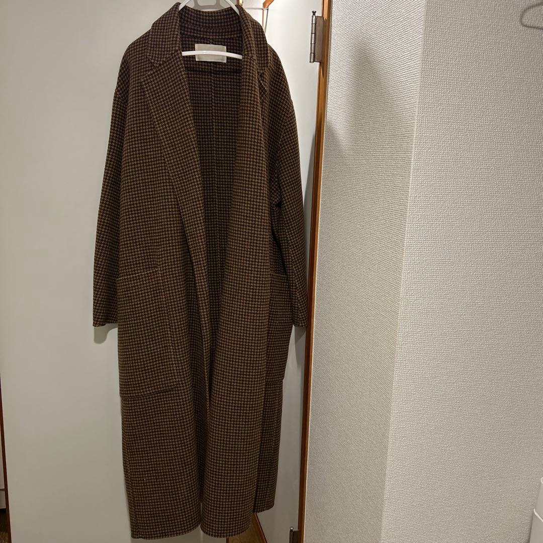 todayful 38 チェック　ロングコート