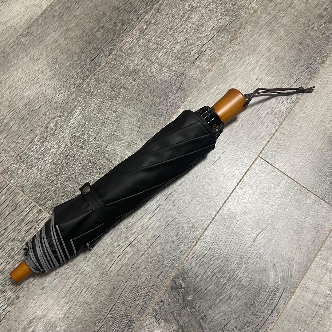 SUN BARRIER 100 折りたたみ日傘 ２段折 大判 フロスト グレー