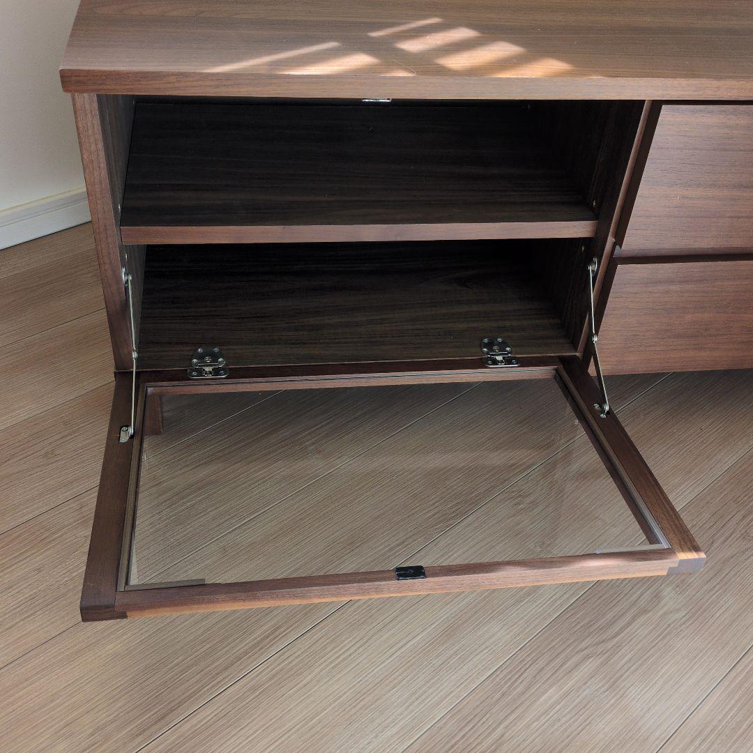 無印良品　木製ＡＶラック　テレビボード　テレビ台　ウォールナット材　幅110ｃｍ