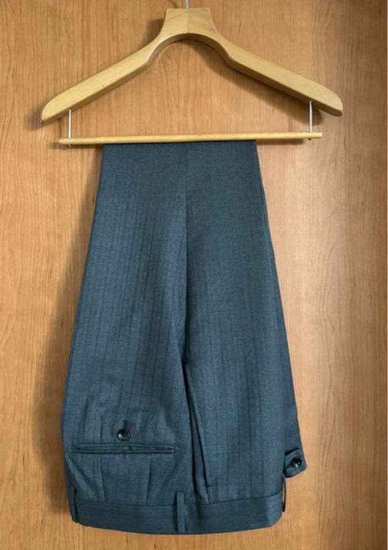 PSFA グレーシャドーストライプ 3ピーススーツセットアップ