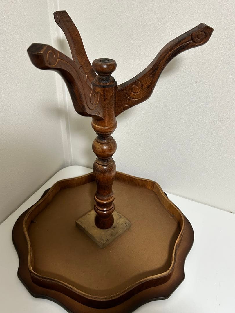 ♪イタリア サイドテーブル 猫脚 象嵌 彫刻 アンティーク♪