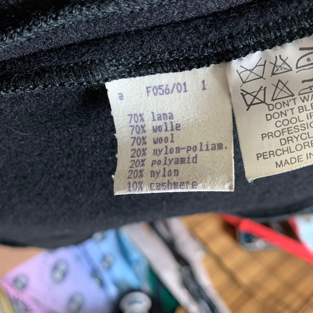 【希少レア】FENDI プルオーバー　ビックフード　コート　黒　カシミヤ