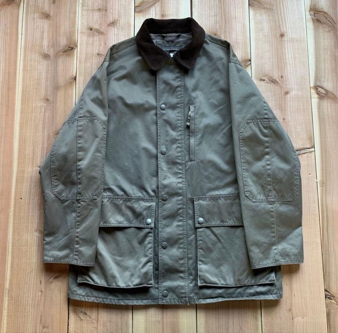 BANANA REPUBLIC 90年代　カバーオールジャケット　カーキグリーン