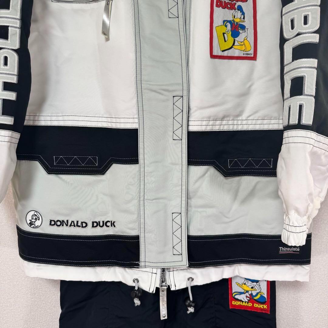 【Ｌサイズ】ディズニー ドナルド スキー スノー ウェア セットアップ 上下