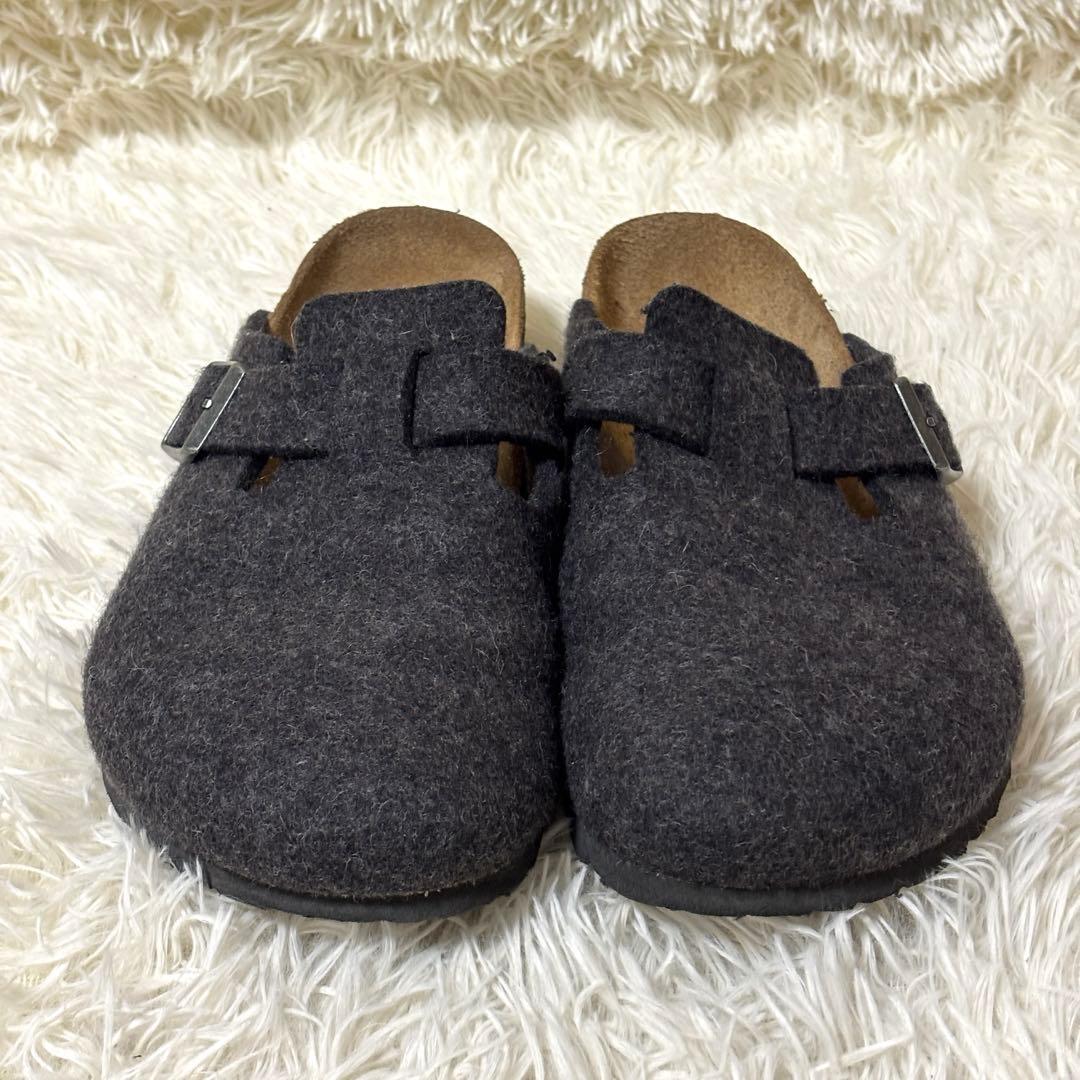 【美品】BIRKENSTOCK ビルケンシュトック　ボストン　ウールフェルト